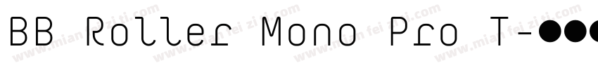 BB Roller Mono Pro T字体转换